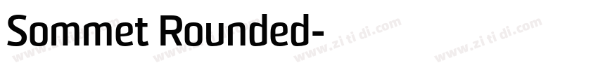 Sommet Rounded字体转换